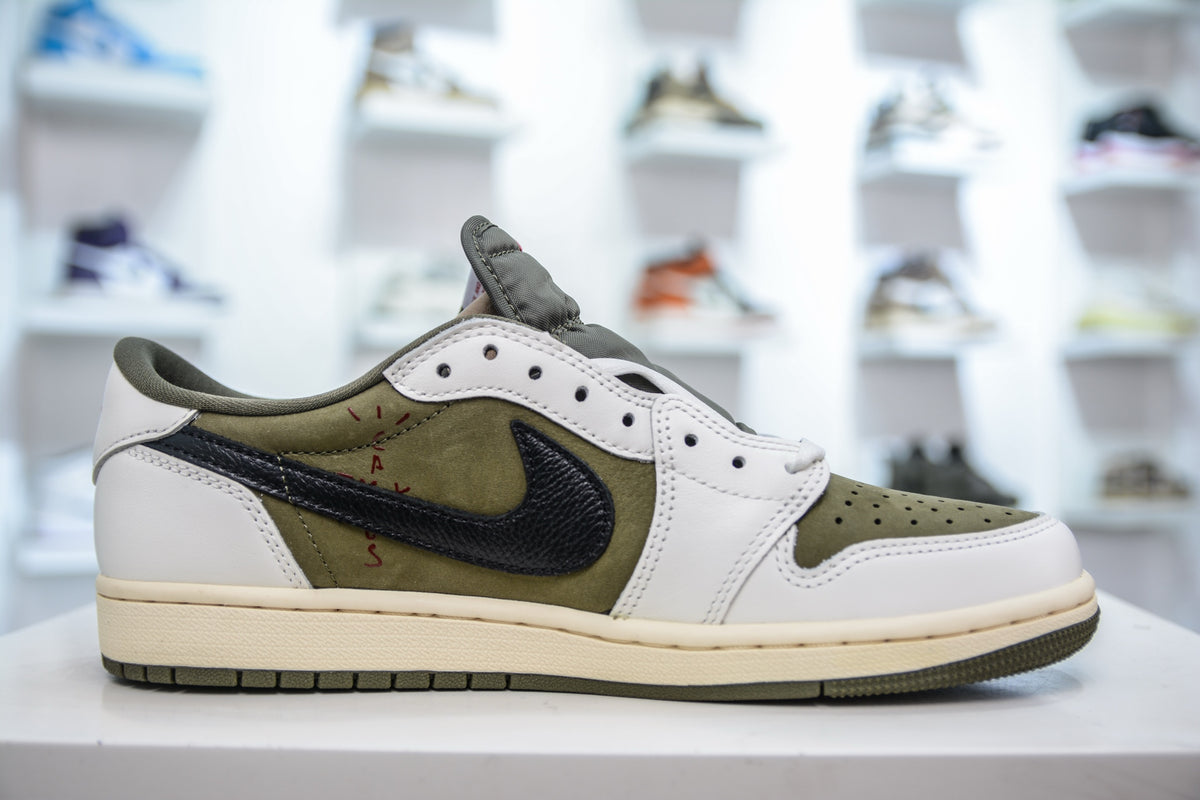 J1 Retro Low OG SP TS Medium Olive